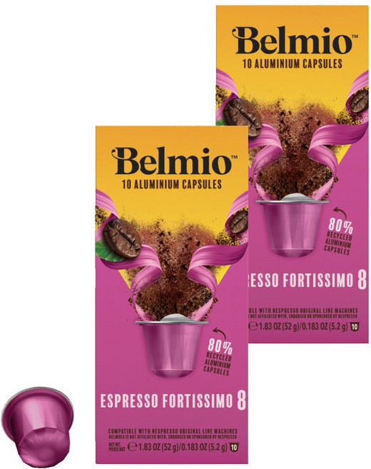 벨미오 에스프레소 포르티시모 캡슐커피 네스프레소호환 캡슐, 10개입, 2개, 5.2g