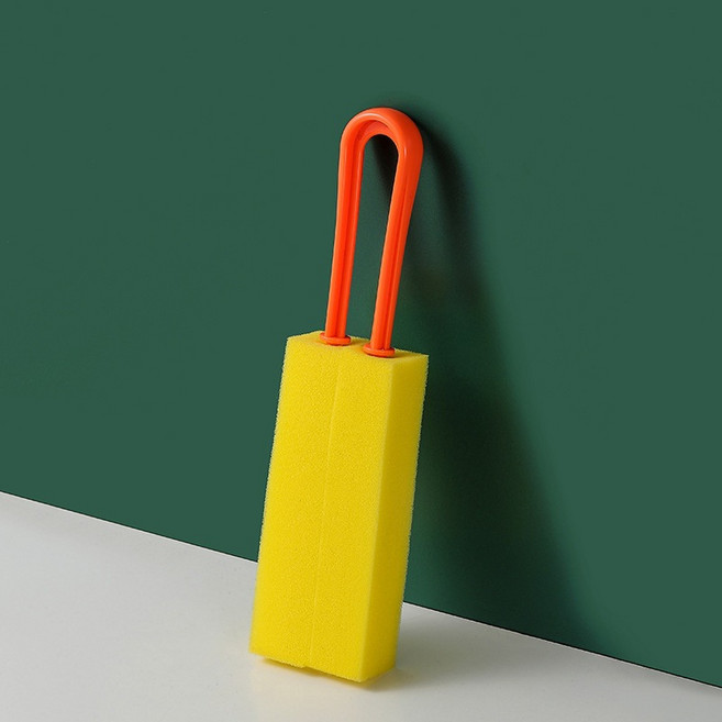 데일리픽 위스키 와인잔 이중 양면 세척솔, 모나크오렌지, 1개