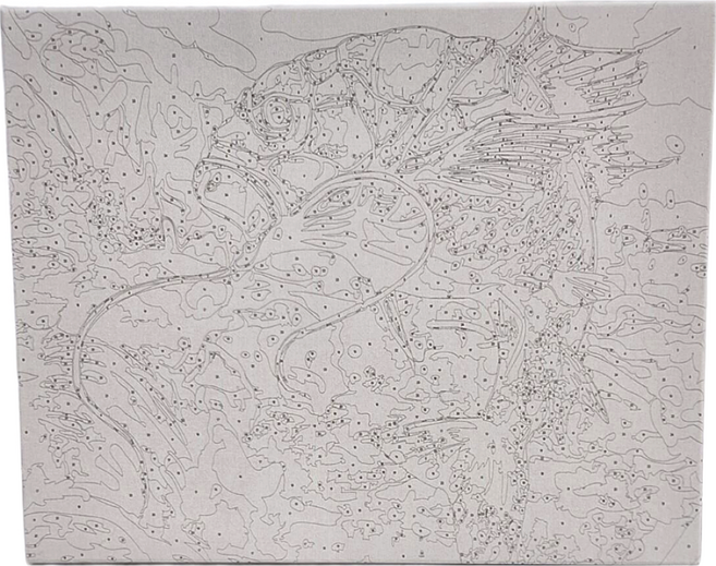 ArtLife 藝術生活 數字油畫DIY DT195 40 x 50cm, 魚躍龍門 多色, 1個