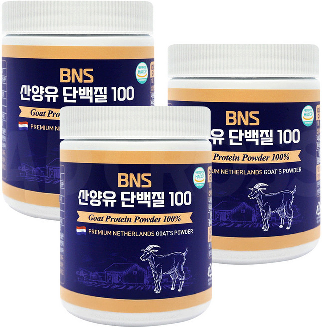 BNS 산양유 단백질 100 복합 프로틴 파우더, 150g, 3개