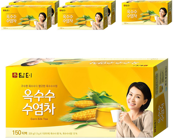 담터 옥수수 수염차, 1.5g, 150개입, 6개