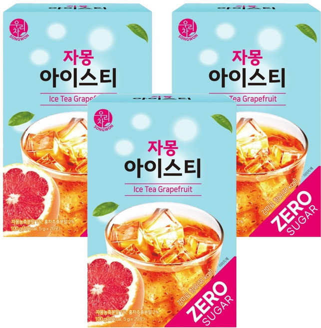 우리차 자몽 아이스티 20p, 5g, 20개입, 3개