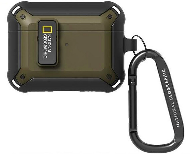 NATIONAL GEOGRAPHIC 國家地理 卡扣式保護殼, AirPods 3, 卡奇色, 1個