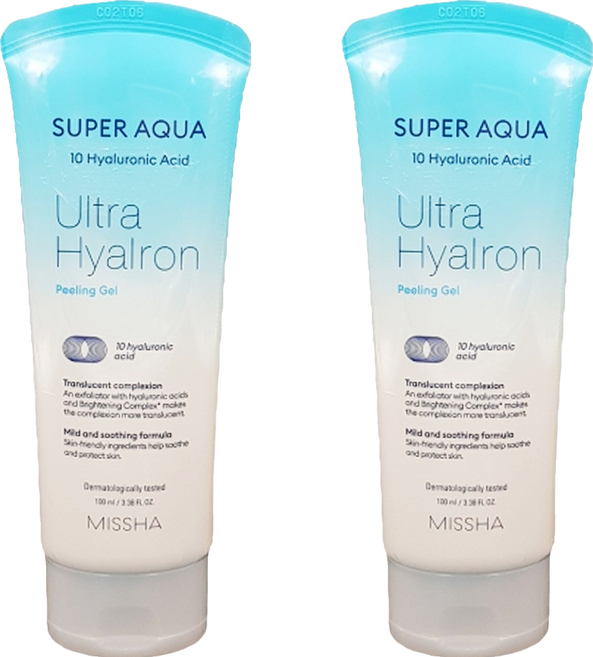 MISSHA 玻尿酸去角質凝膠, 100ml, 2條