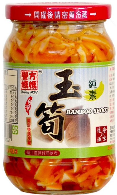 譽方媽媽 傳香之寶 玉蘭香筍, 340g, 1罐