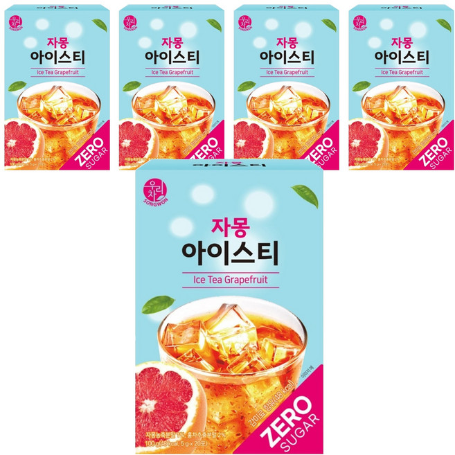 우리차 자몽 아이스티 20p, 5g, 20개입, 5개