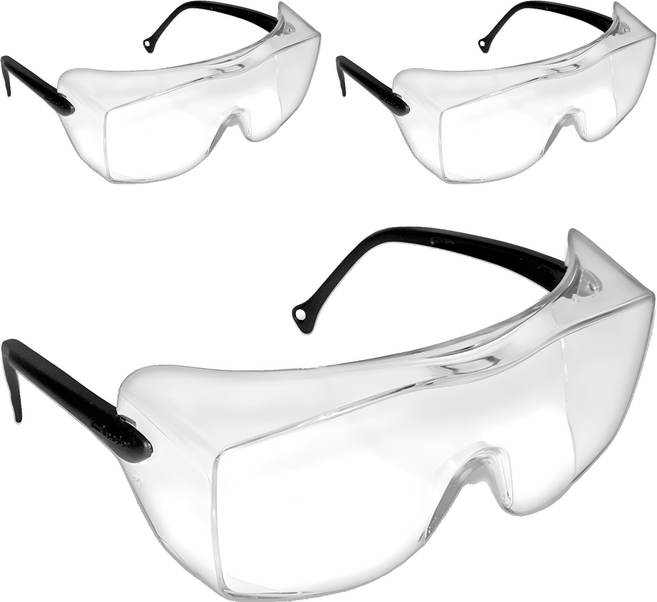 쓰리엠 안경겸착용 보안경 OX1000, 투명, 3개