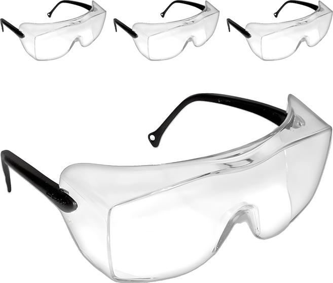 쓰리엠 안경겸착용 보안경 OX1000, 투명, 4개