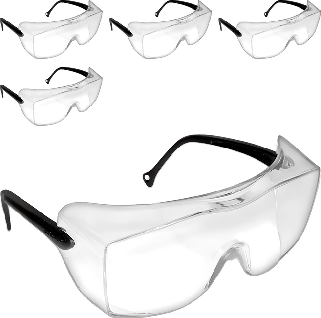 쓰리엠 안경겸착용 보안경 OX1000, 투명, 5개