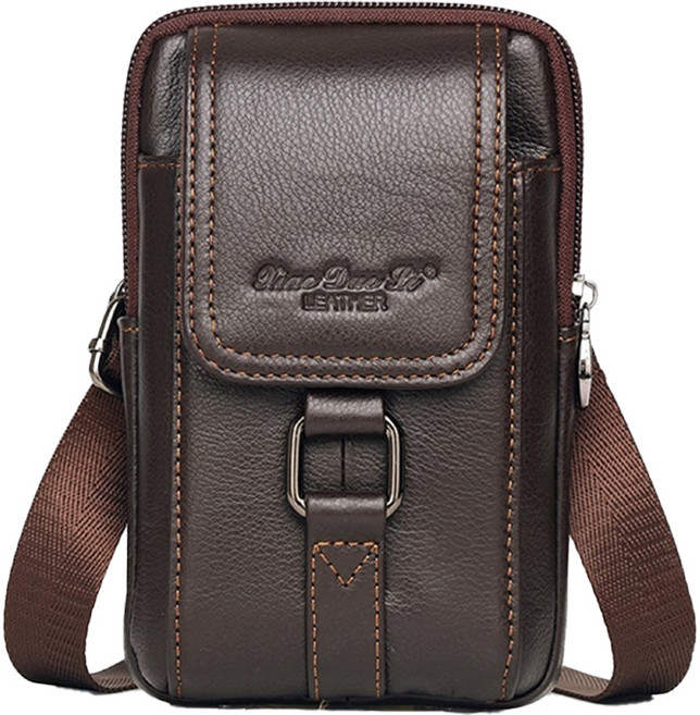 Xiao Duo Li LEATHER 真皮頭層牛皮3WAY男士手機包/腰包 LB994