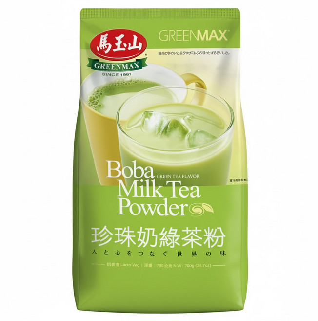 馬玉山 珍珠奶綠茶粉, 700g, 1入, 1包