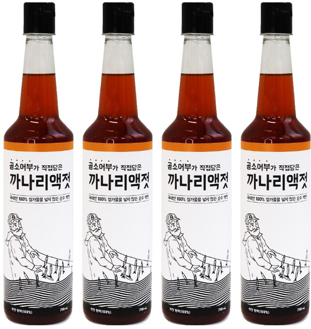 玉筋魚魚露, 750ml, 4瓶