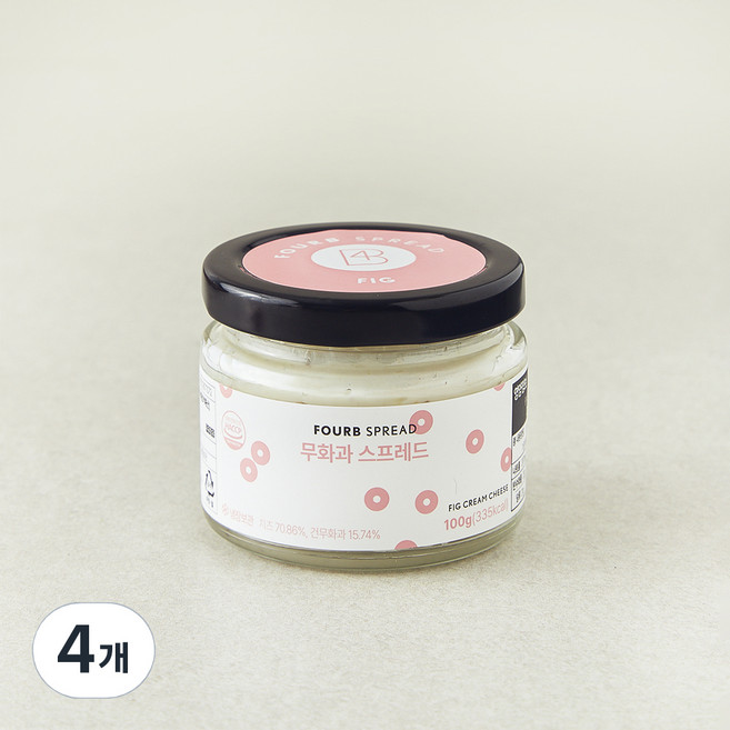 포비아워스 무화과 스프레드, 4개, 100g