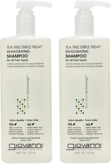 지오바니 티트리 트리플 샴푸, 710ml, 2개 - 쿠팡