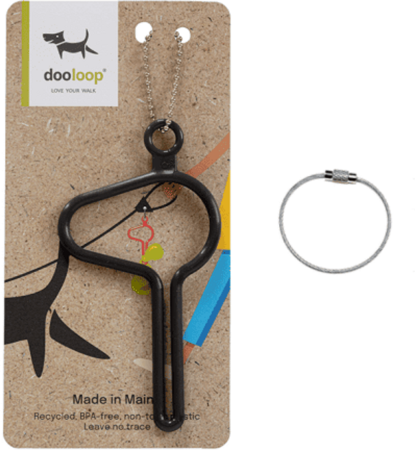 두루프 올네이쳐 풉키링 배변봉투 홀더 + 코팅 와이어링 세트, 차콜그레이(풉키링), 실버(와이어링), 1세트