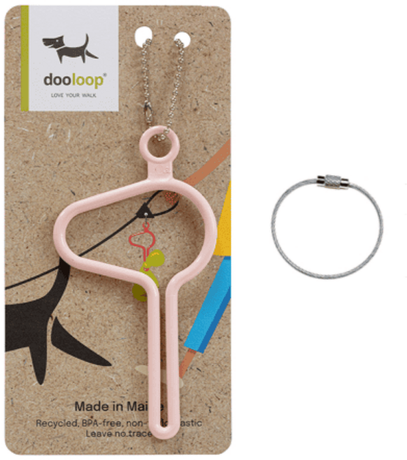 두루프 올네이쳐 풉키링 배변봉투 홀더 + 코팅 와이어링 세트, 밀레니얼핑크(풉키링), 실버(와이어링), 1세트