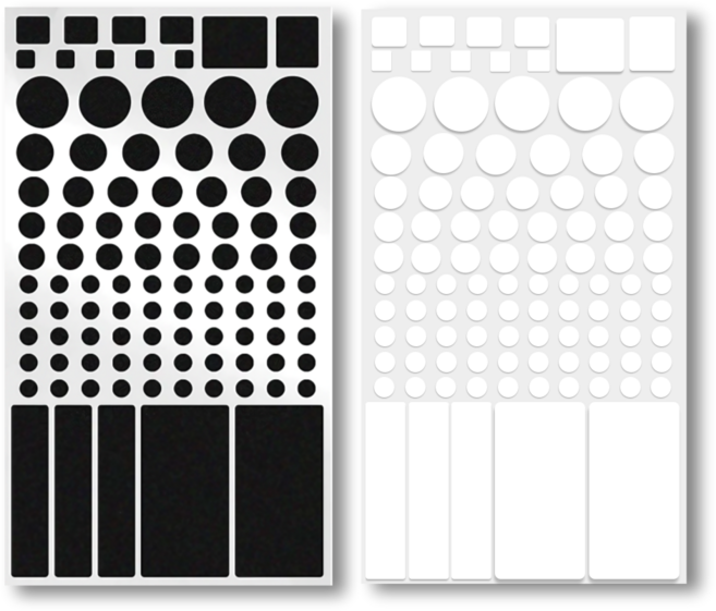 라이프팁스 LED 공유기 불빛 차단 암막 스티커, 1세트