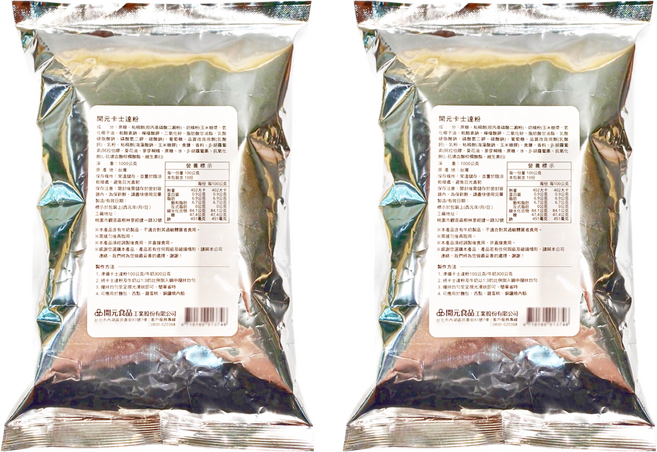 開元食品 卡士達粉, 1kg, 2包