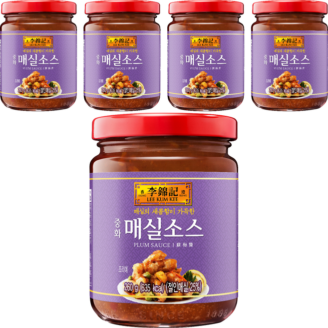 오뚜기 이금기 중화 매실소스, 260g, 5개