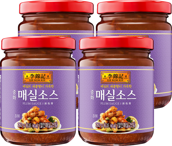 이금기 오뚜기 중화 매실소스, 260g, 4개