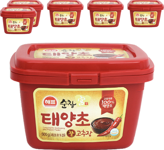 Haepyo 韓式辣椒醬, 500g, 6盒