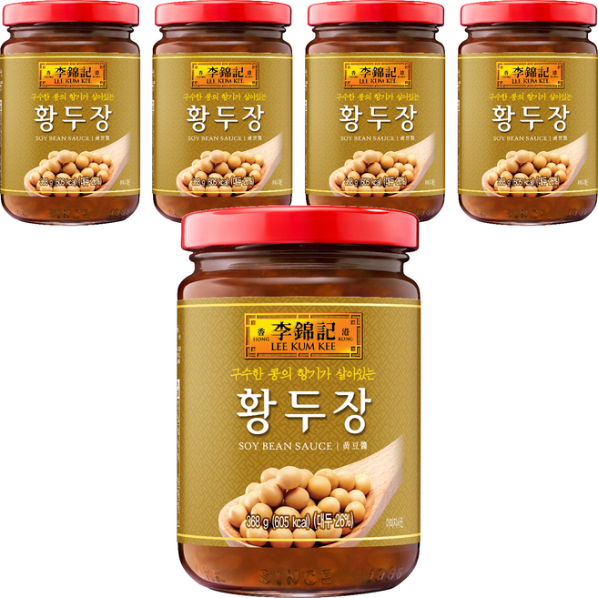 李錦記 黃豆醬, 368g, 5個