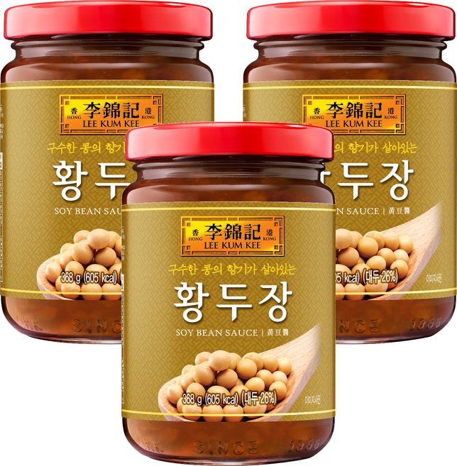 李錦記 黃豆醬, 368g, 3個