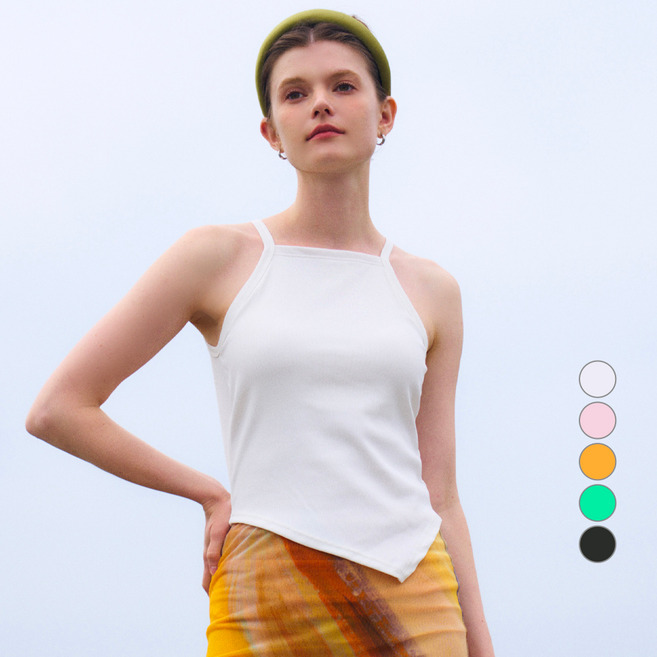 컴포트랩 여성용 에르고핏 골지 홀터탑