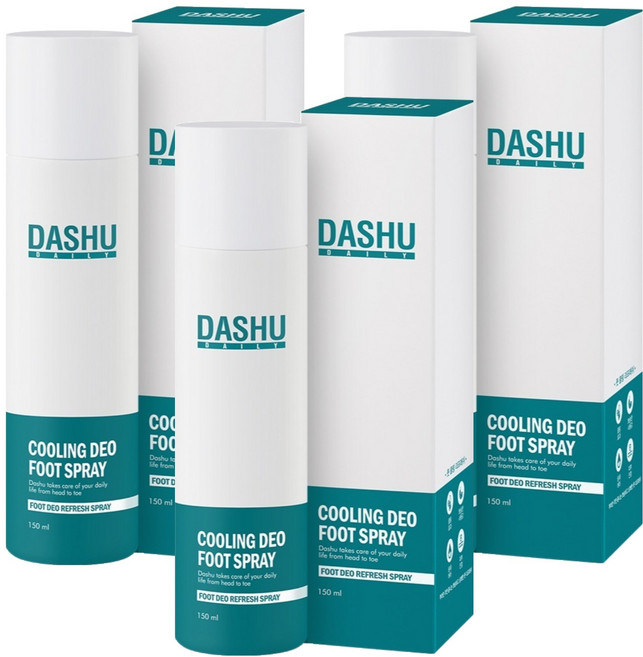 다슈 데일리 쿨링 데오 풋스프레이, 1개입, 3개, 150ml