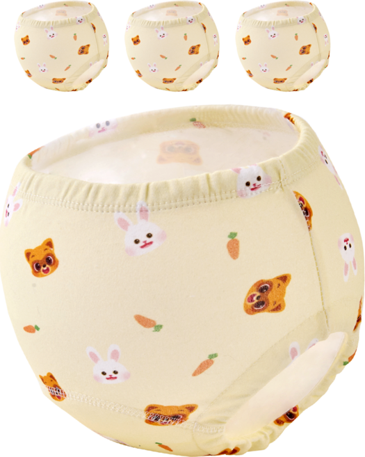 AttiRabbit 如廁訓練褲, 4件, 洛蒂朋友