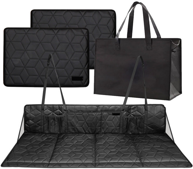 카템 차박 2세대 확장보드 + 틈새보드 2p 세트 중, 전차종, 블랙