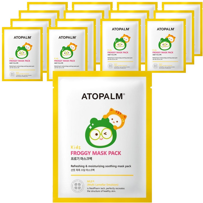 ATOPALM 愛多康 兒童 Pro-gy 面膜, 15g, 15個