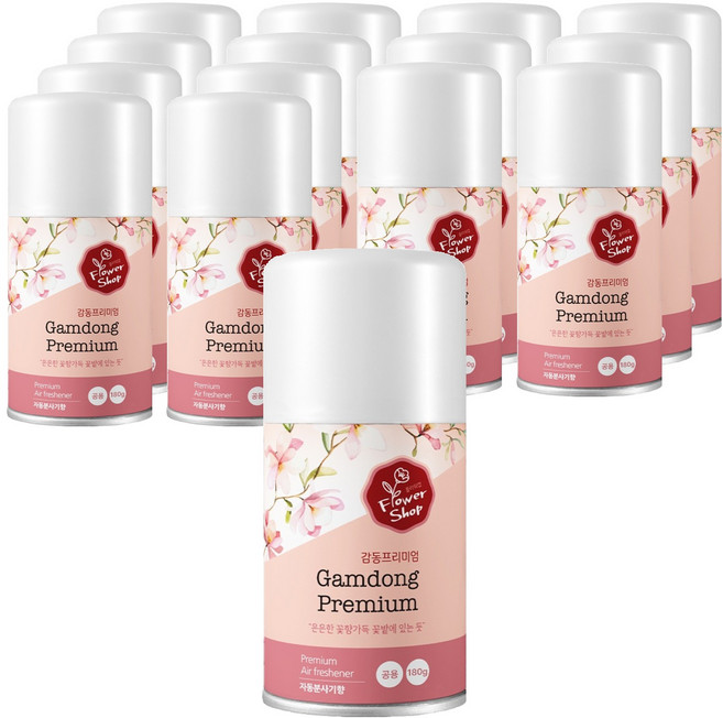 감동 프리미엄 자동분사기 향캔, 180g, 15개, 플라워샵