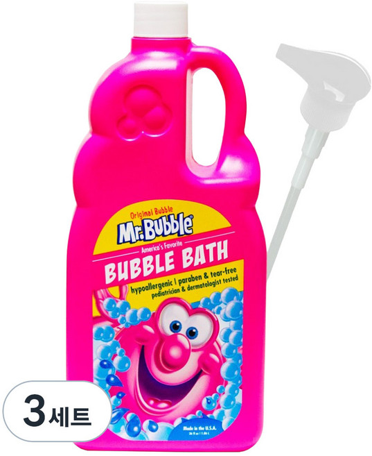 미스터버블 오리지널 버블바스 1060ml + 펌프 세트, 3세트, 1.06L