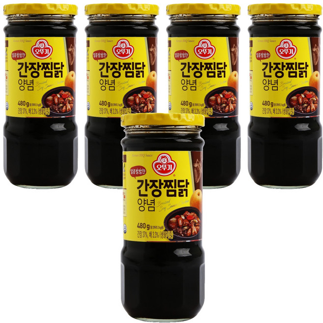 오뚜기 달콤한 간장 찜닭 양념, 480g, 5개