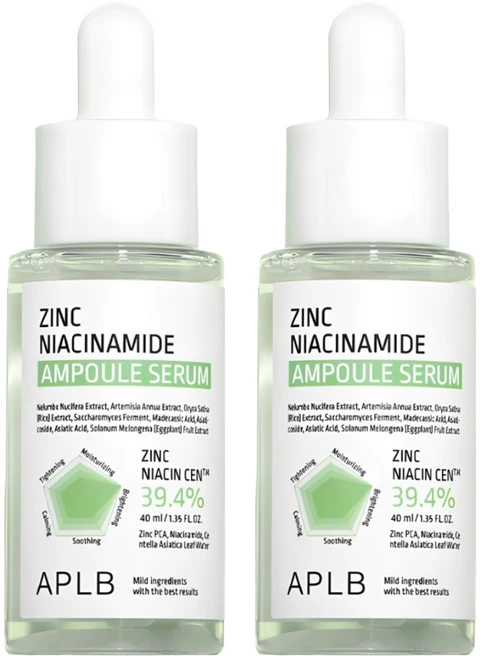 APLB 징크 나이아신아마이드 앰플 세럼, 40ml, 2개 - 쿠팡