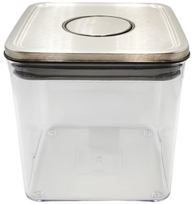 OXO POP 不鏽鋼按壓保鮮盒 2.6L, 1組, 1個容器 + 1個蓋子