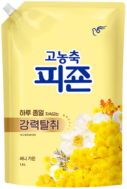 피죤 고농축 강력탈취 오리지널 섬유유연제 써니가든 리필, 1.6L, 1개