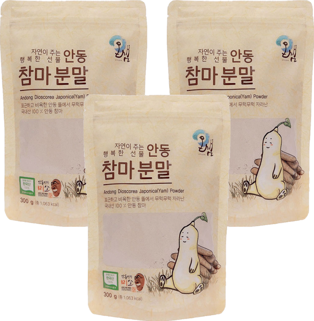 온샘 안동 참마분말, 300g, 3개