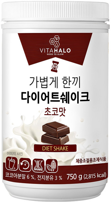 비타할로 가볍게 한끼 다이어트 쉐이크 초코맛, 750g, 1개