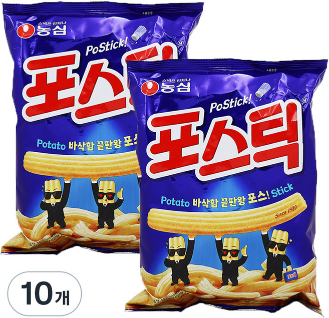 포스틱 과자, 84g, 10개
