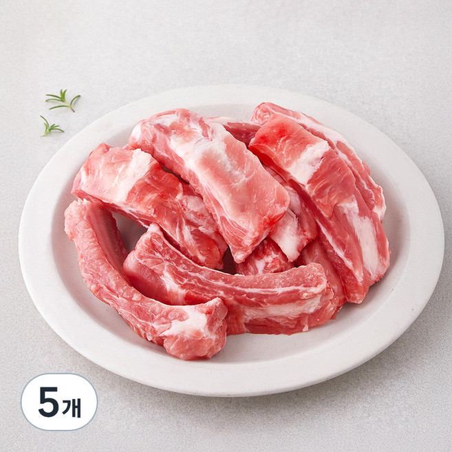 한돈 등갈비 (냉장), 1kg, 5개