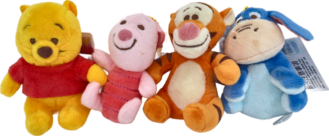 KHTOY Winnie the Pooh 小熊維尼 維尼家族吊飾 4個