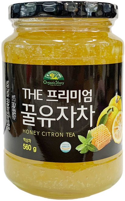 오가닉스토리 THE 프리미엄 꿀유자차, 560g, 1개입, 1개