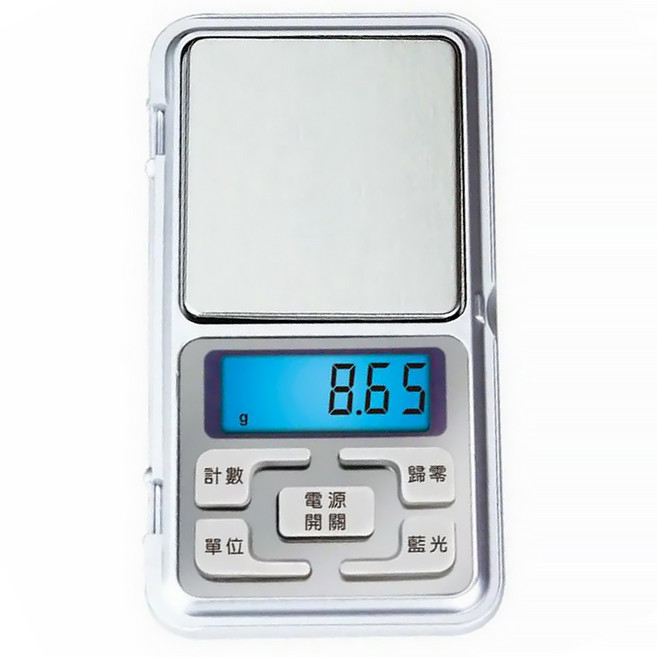 鴻龍 超精準微量迷你電子秤 最大秤重200g 最小單位0.01g 304不鏽鋼秤盤, RD-51A, 1個
