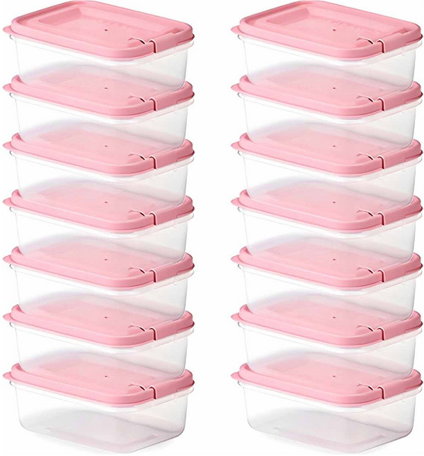 씨밀렉스 쿡밥 사각 전자레인지 용기 260ml, 랜덤발송, 14개