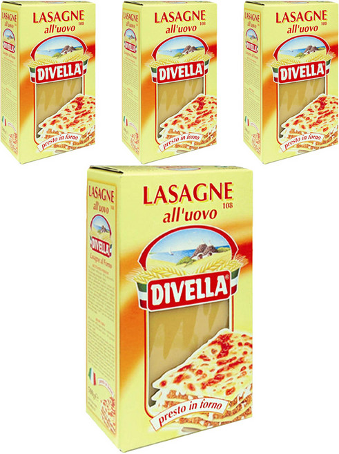 DIVELLA 德威樂 雞蛋千層麵, 500g, 4個