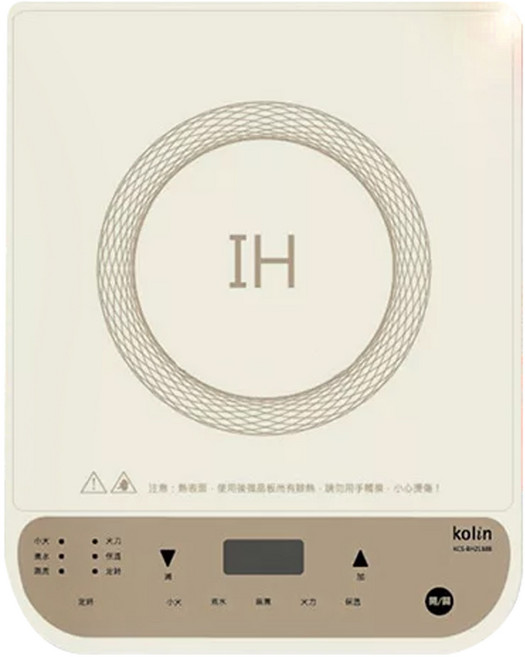 Kolin 歌林 電磁爐 277 x 355 x 65mm 2kg, KCS-BH2118B, 獨立式, 1個