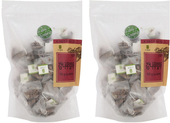 자연애 감잎차 삼각티백, 1g, 50개입, 2개
