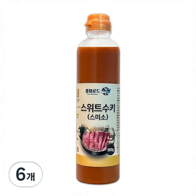 풍미로드 스위트수키 스미소 소스, 560g, 6개